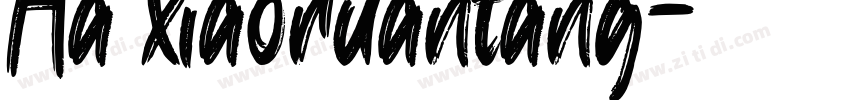 Aa xiaoruantang字体转换